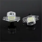 DEMULAX 1Pair White Auto, for License Number Plate Light Lamp, for Crosstour CR V Insight Odyssey Hrv Frv Car styling 6000k Car Number Plate Light