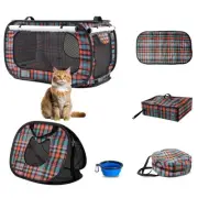 Portable Cat House Sets,Large Pop up Kennel Soft Pet Crates with Cat Carrier,...