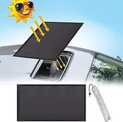 Gipoowaa Car Magnetic Sunroof Sun Shade, UV Sun Protection for Moonroof, Car roof Cover for Overnight Camping Can Breathable and Prevent Bugs, Can Also be Used for Side Windows
