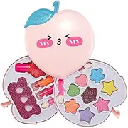 Toy Makeup | Kids Makeup Sets for Girls | Kids Cosmetics Sets for Girls, Peach Box Play Make Up Birthday Holiday Parties Supplies for Kids Girls