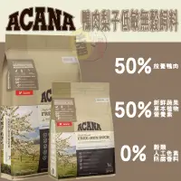 在飛比找蝦皮購物優惠-【招財貓】ACANA『單一蛋白無穀美膚(鴨肉+梨子)』幼犬飼