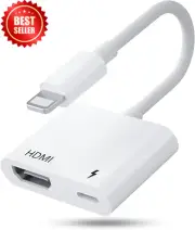 Lightning to HDMI Adapter for iPhone 1080P AV Cable Compatible iPhone 14/13/12/1