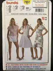 Burda Sewing Pattern - UNCUT #7937 - Blouse and Dress