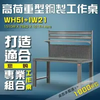 在飛比找樂天市場購物網優惠-高承載量WH5I+IW21 【樹德】高荷重型鋼製工作桌 工作