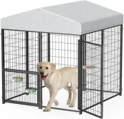Large Dog Kennel Outdoor with Water-Resistant Roof Heavy Duty outside Dog Kennel
