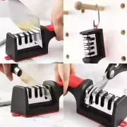 4-Segment Handheld Knife Sharpener – Multi-Purpose Tool with Non-Slip Base