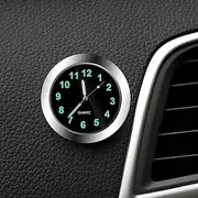 Mini Digital Car Clock, Luminous Stick-On Dashboard Watch, Quartz Mechanics, Auto Interior Accessory