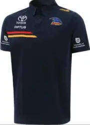 Adelaide Crows AFL Mens Media Polo Shirt Sizes S-7XL BNWT
