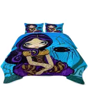 Fairytale Art Spider and Little Miss Muffet Coverlet