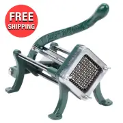 Commercial Kitchen Slicer 1/4" Cast Iron French Fry Potato Manual Press Cutter