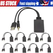 2 In 1 USB Bluetooth5.0 Transmitter Receiver Adapter Wireless For PC Car Kit LOT