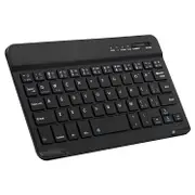 Ultra-Slim Bluetooth Keyboard Portable Mini Wireless Keyboard Rechargeable For Apple Ipad Iphone Samsung Tablet Phone Smartphone Ios Android Windows (7 Inch Black)