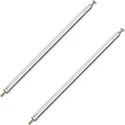 Be In Your Mind 2PCS M3 Thread 7 Sections Telescopic Antenna for AM FM Radio Radio TV RC Car Aircraft Controller Replacement Remote Control Accessory Stretched Length 730mm