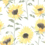 Painted Sunflowers Wallpaper Yellow Catherine Lansfield 206521 66X54