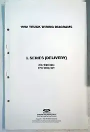 1992 Ford L-Series Delivery Truck Electrical Wiring Diagrams Original