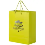 100 Custom Matte Laminated Euro Tote Bag Printed W/ Logo / Message 8" x 4" x 10"