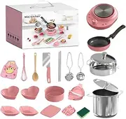 Pretend Play Kitchen Accessories | 22X Pretend Kitchen Accessories,Realistic Small Cooking Utensils for Child Safe Classroom Learning