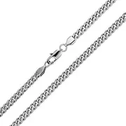 [Bling Jewelry] Heavy Duty Biker Jewelry Solid Curb Link Chain Necklace Men Gold Plated Silver Tone Black IP Stainless Steel 18,20,24,30 Inch 4,7,8,10MM