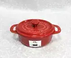 Staub Red La Cocotte OvalCeramic Mini Casserole Dutch Oven Bakeware