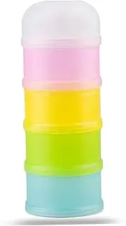 Milk Powder Dispenser Pot 4 Layers Stackable Portable Large Capacity Safe Airtight Baby Milk Powder Dispenser Pots for Home