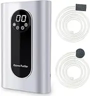 WSTA Portable Ozone Machine Generator,1000mg/h Multipurpose Ozone Machine for Air,Water,Food,Home,Office,Hunting (Silver)