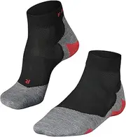 [FALKE] Men's RU5 Race Short Running Socks Breathable Quick Dry Anti Blister Vegan Black White More Colours Thin Padded Ankle Sock With Cushioned Sole 1 Pair