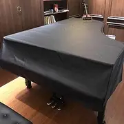 Black Grand Piano Cover Waterproof Leather Baby Grand Piano Cover with Stool Cover Anti -Cat Claw Piano Protective Cover(A,180cm/71inch)