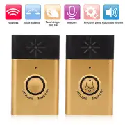 Wireless Intercom Doorbell Dual Voice Smart Bell 2‑Way Talk Home Security Fit