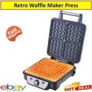 Waffle Maker Heavy Duty Iron Press NonStick Breakfast Machine Electric Waffle AU