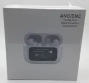 ANC/ENC Ear Buds, Double Dark | Noise Reduction | Touch Control (WHITE)