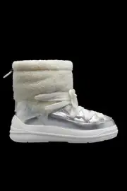 MONCLER Insolux M Metallic Faux Fur Winter Snow Boots Shoes $695