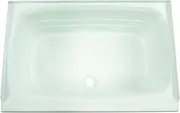 Lippert 209648 Better Bath 24" x 36" RV Bath Tub Center Drain White
