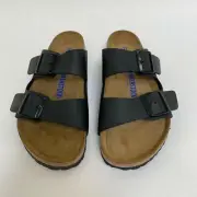 Birkenstock New w/ Box Arizona Black Birko-Flor Soft Footbed Narrow-Select Size