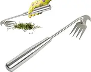 Garden Grass Puller | Stainless Steel Grass Removal Puller Tool - Vegetables Harvesting Helper Farm Plants Gardening Digging Gear for Crabgrass, Thistle
