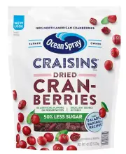 Ocean Spray Reduced Sugar Craisins Dried Cranberries - 43 oz