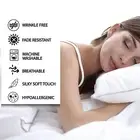 Queen Size Complete Bedding Set [Extra Soft] Brushed Microfiber Flat Sheet-White