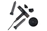 H2D 4-in-1 Ionic Magnetic Hairdryer + Styler Styling Iron - Black