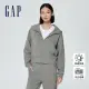 【GAP】女裝 Logo連帽外套 空氣三明治系列-灰色(891632)