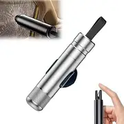 Hammerdex - Hammerdex Glass Breaker, Safehammer Glass Breaker, Hammerdex Window Breaker, Hammerdex Safety Hammer, Seat Belt Cutter Emergency Escape Tool (Silver)