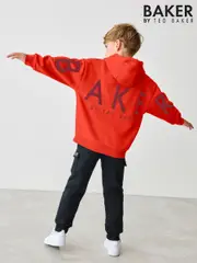 Baker by Ted Baker Oversized Back Print Hoodie (AR6063) | $65 - $76