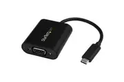 StarTech.com USB-C to VGA Adapter - 1920x1200 - USB C Adapter - USB Type C to VGA Monitor / Projector Adapter - 1 x 24-pin Type