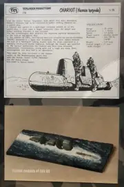 VERLINDEN 1/35 #236 BRITISH CARIOT HUMAN TORPEDO SUBMARINE MODEL KIT NIB