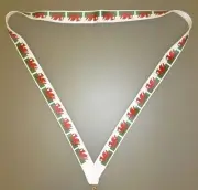 44cm Lanyard With Welsh Flag - Wales Flag - Welsh Souvenirs (MI3)