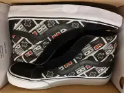 Vans x Nintendo Sk8 Hi NES Controller Print Black/True White RARE US Mens 9