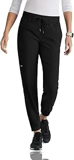 [Barco] Grey's Anatomy Spandex Stretch Direct - Dash Scrub Jogger for Women, Elastic Waist Yoga Style Women's Scrub Pant