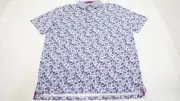 Greyson Golf Tulum Symbols Polo Mens Size Medium Arctic 953B 01197970 New