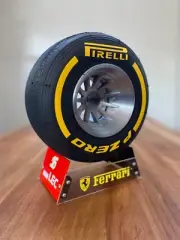 1/3 Scale Formula 1 GP replica wheel - Charles Leclerc - Ferrari - Real Tyre