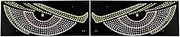 2PCS Car Dynamic Devil Eye Light LED Display Screen Adjustable Mode Car Headlights Windshield Truck Rear For Front Car And