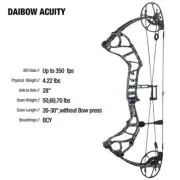 Daibow Acuity Compound Bow Hunting Compound Bow CNC Riser