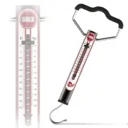 50Lbs Spring Fish Weighing Scale Portable Fishing Weight Gauge with Hook Hand